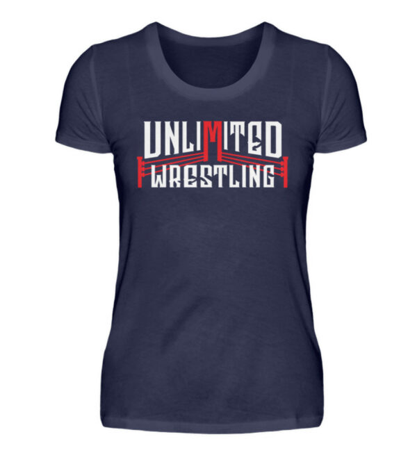 Unlimited Wrestling Logo Girlie - Damenshirt-198