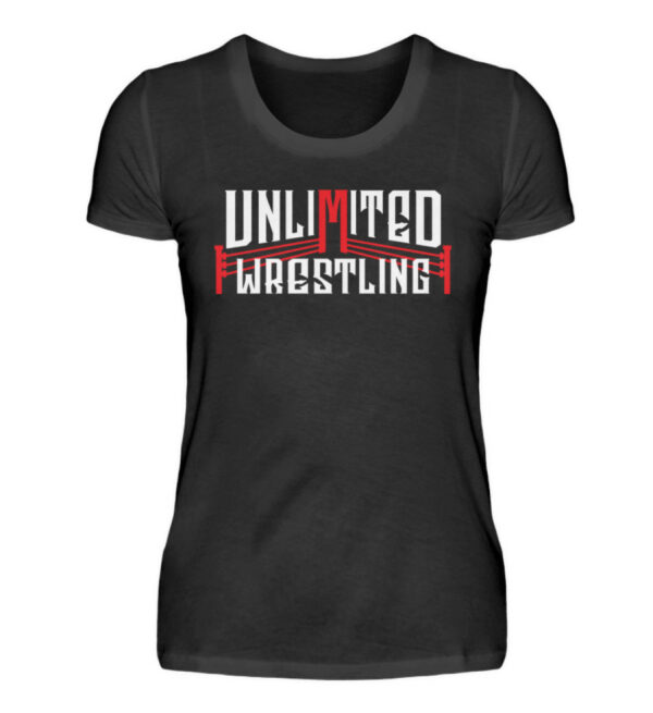 Unlimited Wrestling Logo Girlie - Damenshirt-16