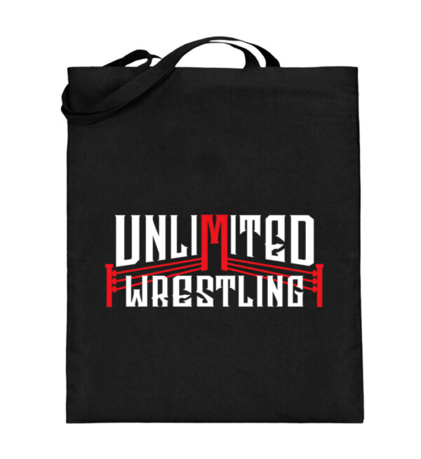 Unlimited Wrestling Logo Beutel - Jutebeutel (mit langen Henkeln)-16