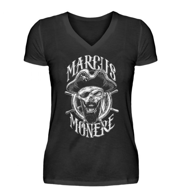 Marcus Monere Hell Girlie Vneck - V-Neck Damenshirt-16